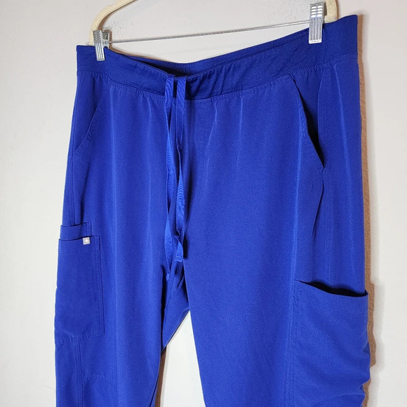 Figs 2 Piece Scrub Set Leon Three Pocket Top Axim Cargo Pants Men's Sz XXL Blue - Picture 12 of 16